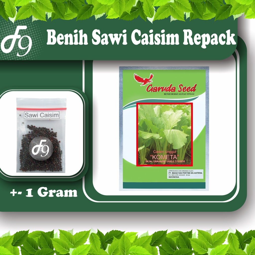 Benih Bibit Sawi Caisim Murah Repack Seribuan