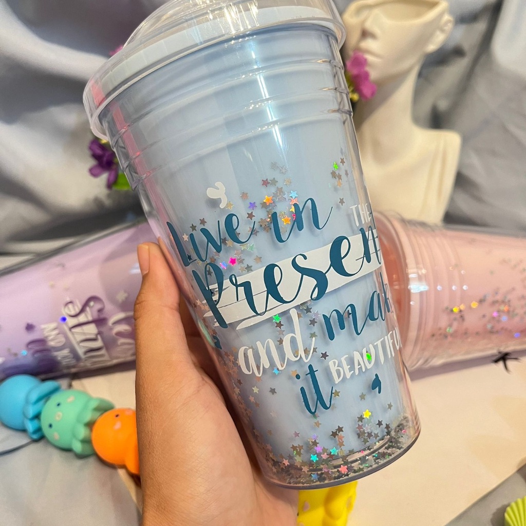 TUMBLER MINUM ESTETIK ADA TULISAN MOTIVASI READY 3 WARNA UKURAN 500 ML UNIK LIMITED EDITION HARGA TERJANGKAU BOTOL MINUM LUCU BISA GROSIR DAN COD TERMURAH