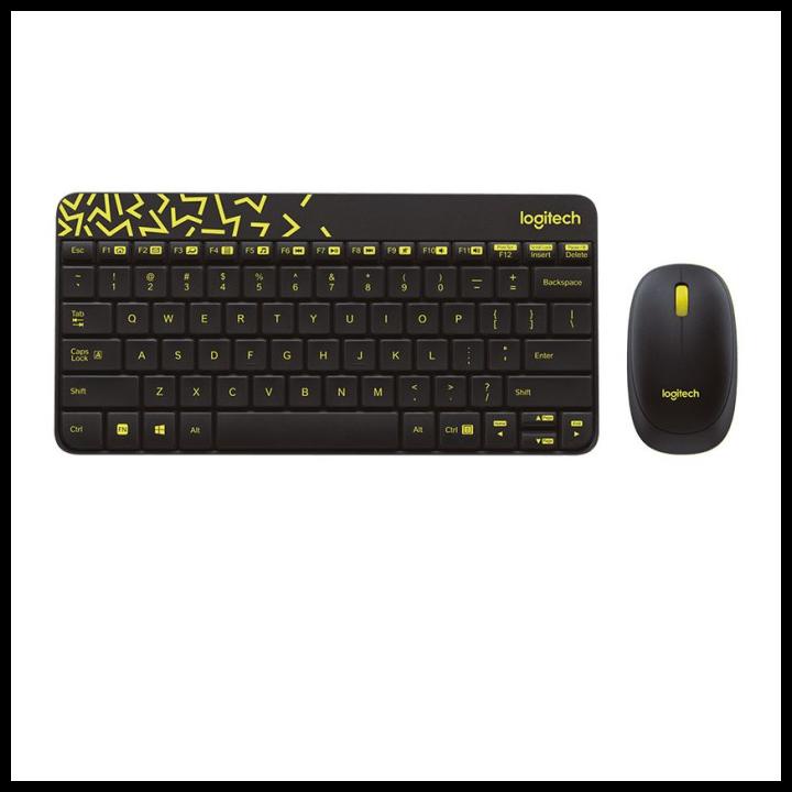 Keyboard Dan Mouse Wireless Logitech Mk240 Hitam