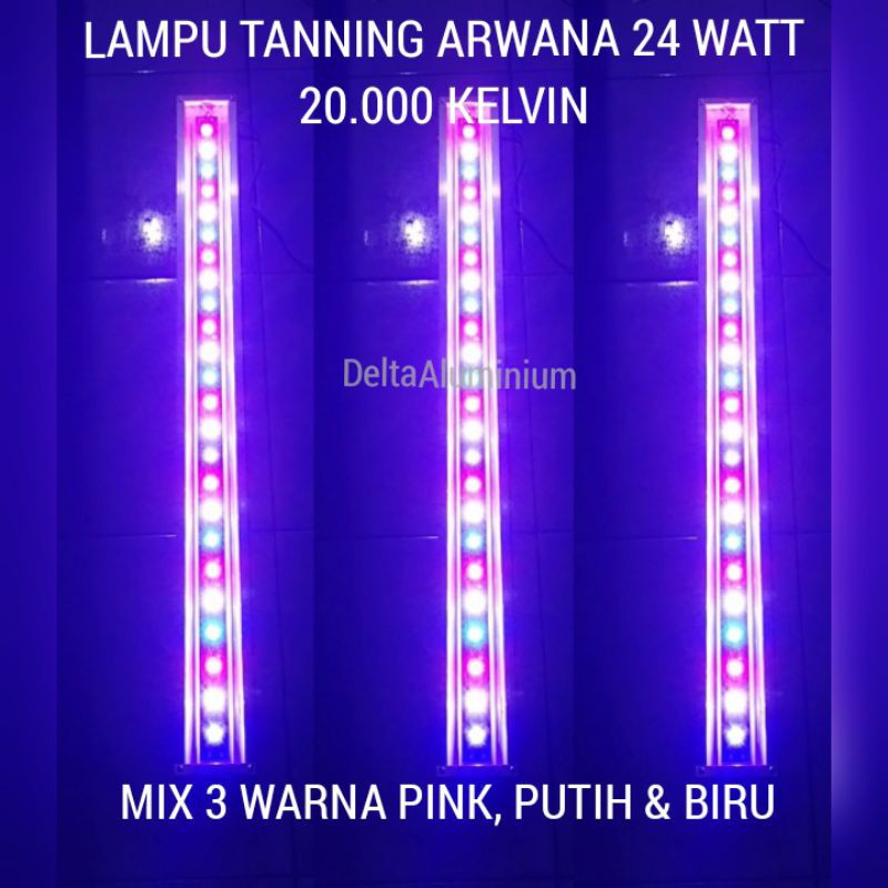 LAMPU LED HPL AKUARIUM AQUARIUM TANNING TANING ARWANA AROWANA LOUHAN 30 WATT 20.000 KELVIN 100 CM
