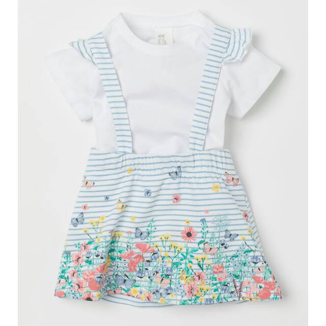 hm baby skirt with strap tee