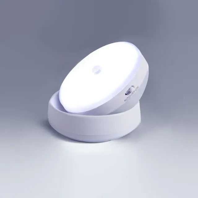 Lampu LED Induction Sensor Base Rotatable Battery Version Cool White