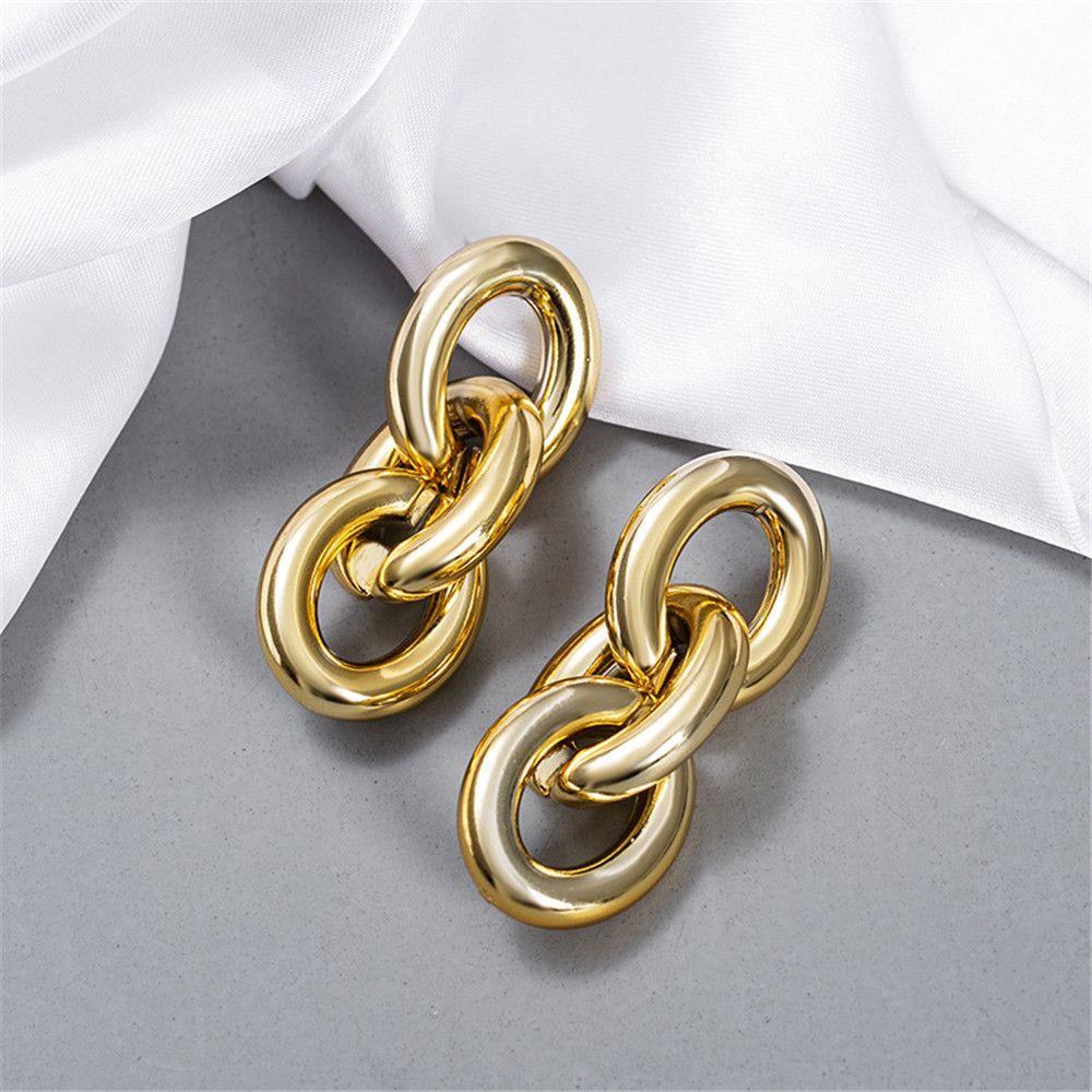 Solighter Rantai Drop Anting Sederhana Fashion Korea Hadiah Perhiasan