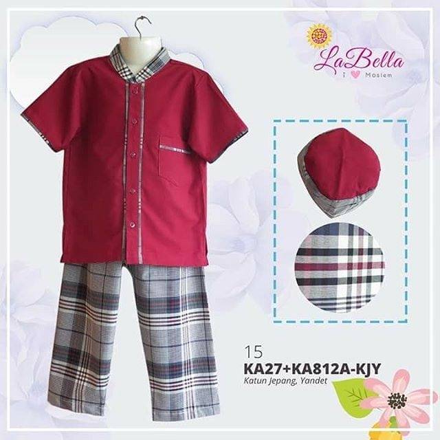 Koko anak labella merah maroon