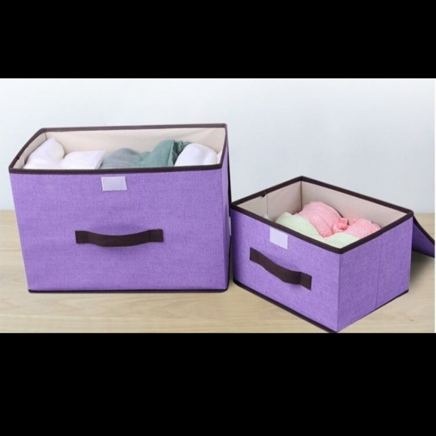 Storage Box 2 in 1 Tempat Penyimpanan Pakaian Selimut Organizer Rumah