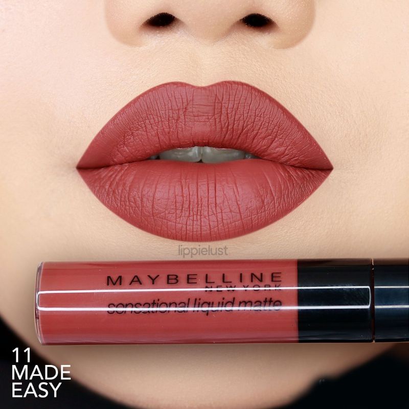 maybelline sensational liquid matte lip cream made easy &amp; easy berry