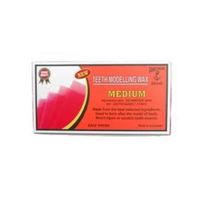 Malam Merah Anchor Medium / Malam gigi / Teeth Modelling Wax / Dental Baseplate Wax [JUAL RUGI]