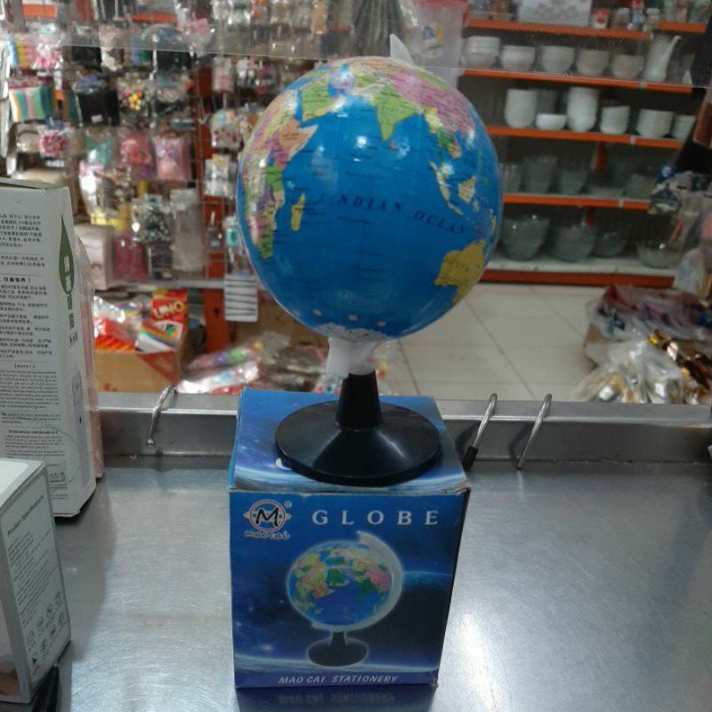 

Bola dunia globe mini Atlas untuk edukasi Diameter 8,5 cm