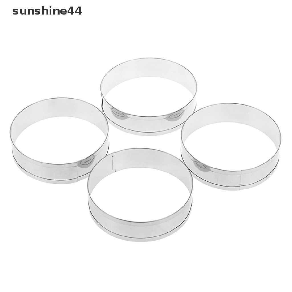 Sunshine fox run 4pcs / set Cetakan Pemotong Kue muffin / Telur / pancake / Biskuit Bentuk Cincin