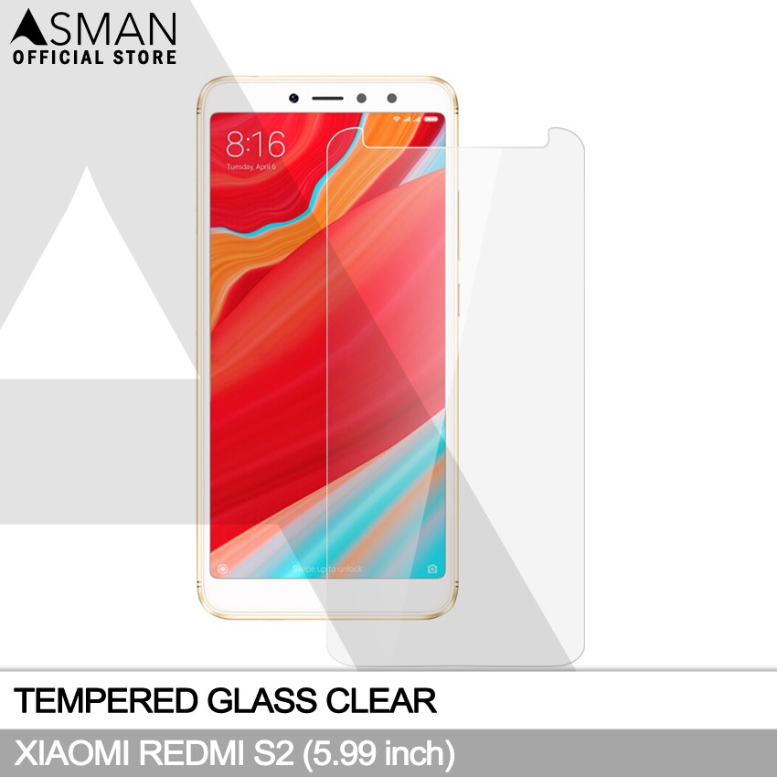 Tempered Glass Xiaomi Redmi S2 (5.99&quot;) | Anti Gores Pelindung Layar Kaca - Bening