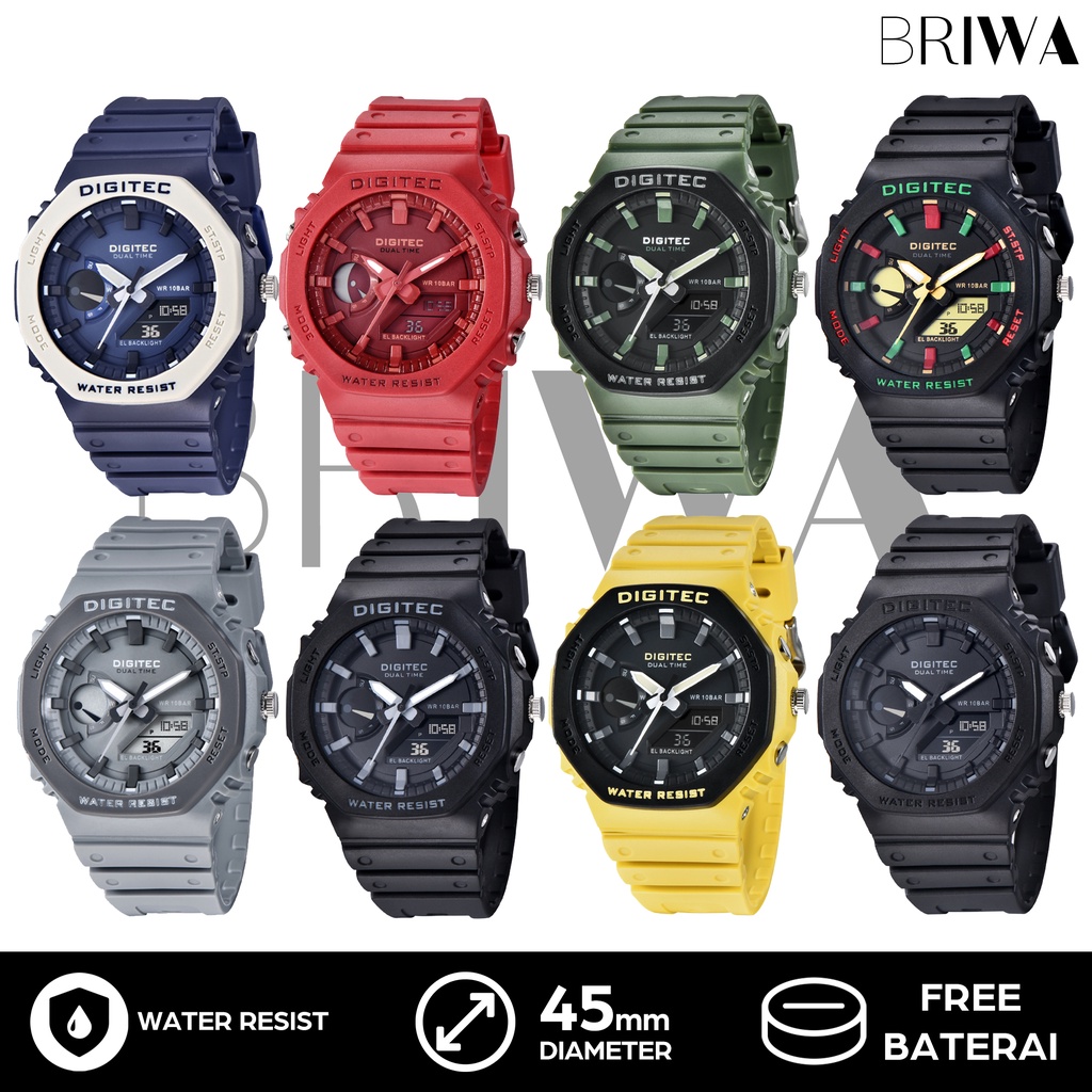 Jam Tangan Analog-Digital - Digitec DA-2119T DA2119T - Original