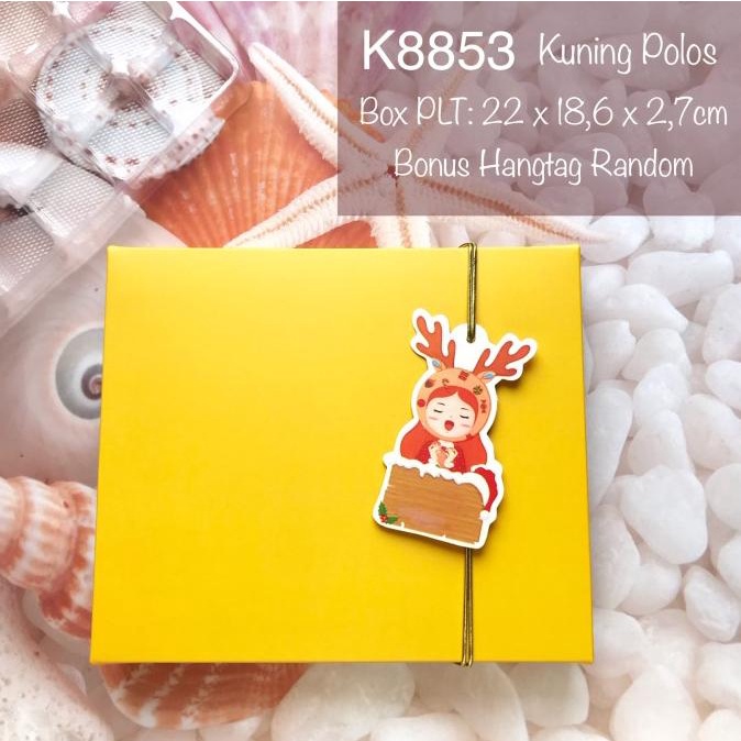 

Kotak Polos Kuning K8853 Pie Susu/ Nastar/ Mochi/ Coklat mooncak37