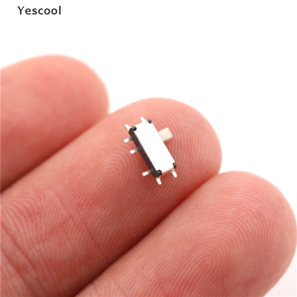 Yescool 20pcs Saklar Slide Switch On-OFF 2 Posisi Ukuran Mini SMD