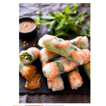 

COD Rice Paper Banh Trang 22 cm isi 5 lembar Kulit Lumpia Vietnam Spring Roll Salad Wrap (6x=UTUH 250gr)