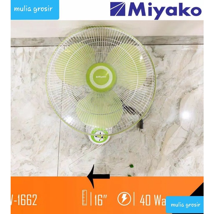 Wall Fan Miyako KAW 1662 / Kipas Angin Dinding Miyako 16&quot;