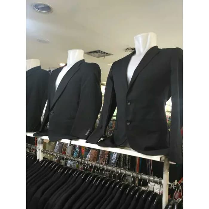 SETELAN LENGKAP 3IN1 JAS CASUAL BLACK STYLE SLIMFIT LEBIH HEMAT DAN MURAH BAHAN HIGH TWIST