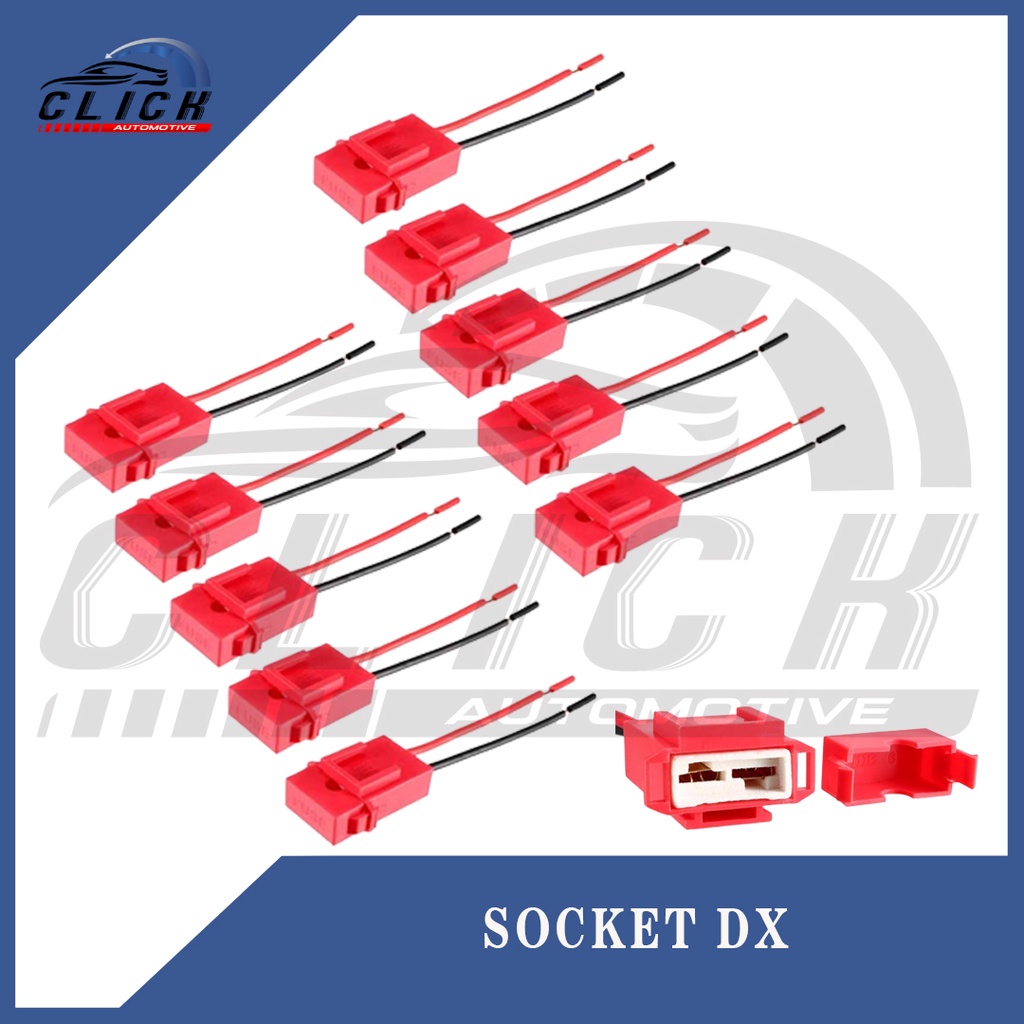 SOKET FUSE HOLDER BOX DX CERAMIC RED - RUMAH SEKRING TANCAP / TUSUK KERAMIK MERAH