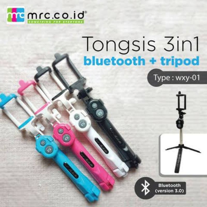 Tongsis 3 in 1 Bluetooth + Tripod-WXY-01