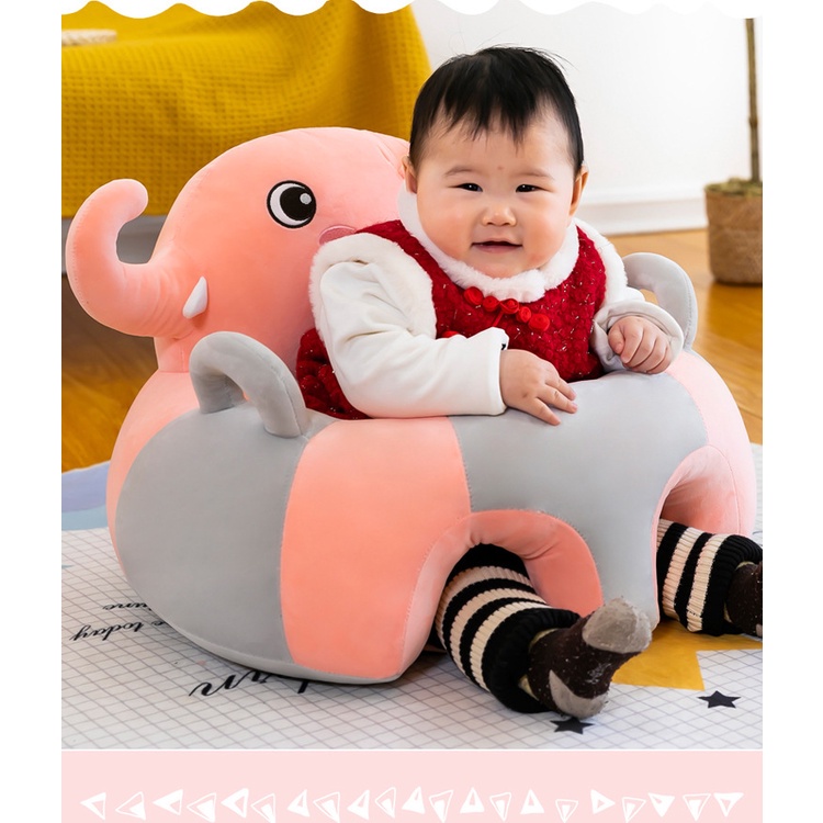 SB 1A | Sofa Bayi Jumbo Lucu | Sofa Bayi Motif Hewan | Sofa untuk Belajar Duduk Bayi Anak Import RUZAIN MALL