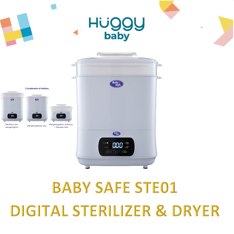 Baby Safe STE01 Digital Sterilizer &amp; Dryer | Alat Sterilisasi Digital