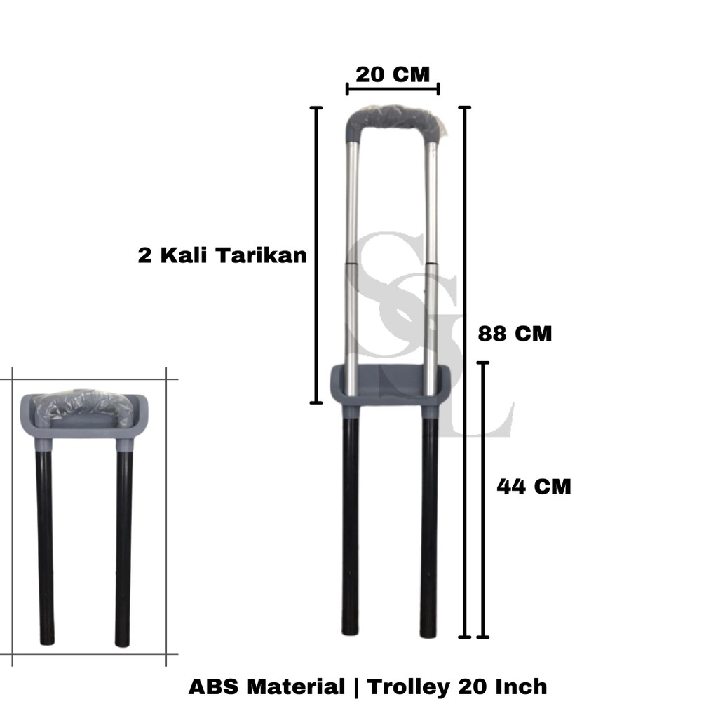 SPAREPART KOPER I GAGANG KARET KOPER I TROLI KOPER I KEPALA SABUK DALAM I KAKI KOPER I RODA DOUBLE KOPER FIBER ABS