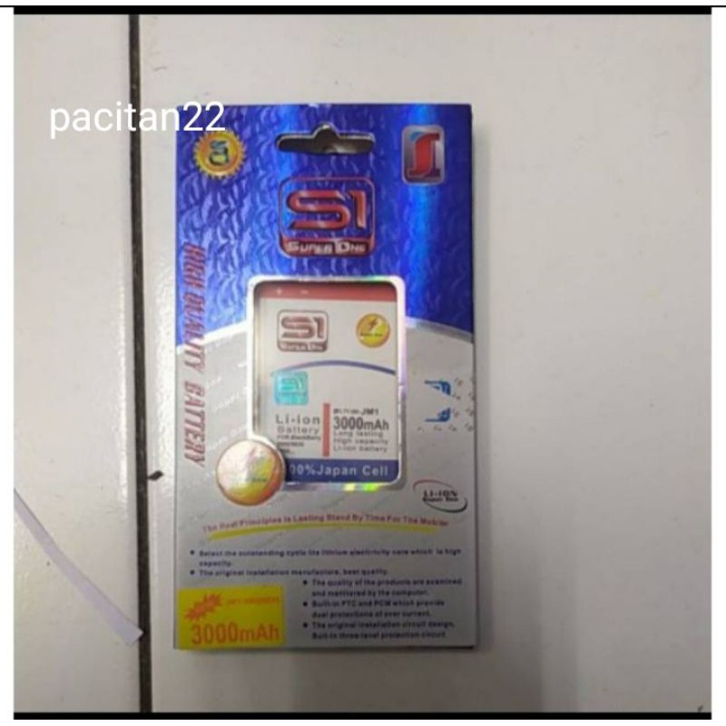 Baterai Blackberry BB Dakota Bold 9900 JM1 ORI ( Batre, Batrai, Battery, Original, TAM, J M1, JM 1)