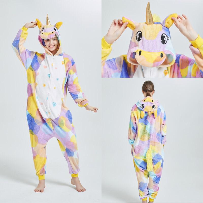 BAJU ONESIE KOSTUM UNICORN STAR BINTANG NEW KUDA PONY KIGURUMI PIYAMA ANAK PEREMPUAN IMPOR