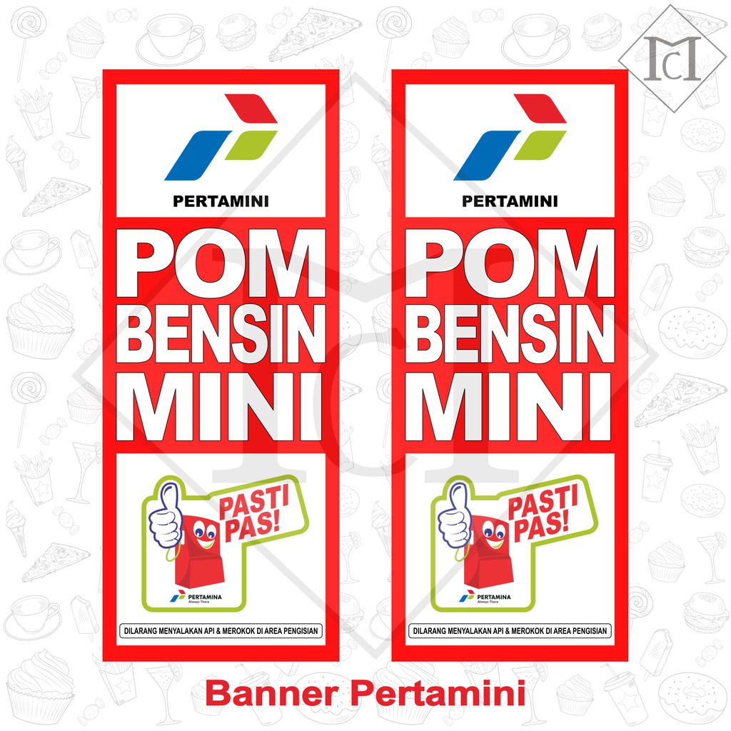 Spanduk Banner Pertamini / Pom Mini TERLARIS
