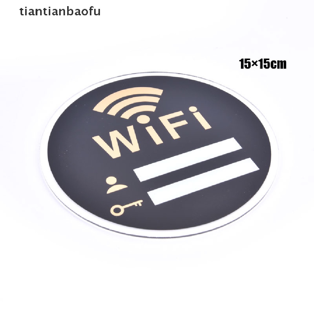 [tiantianbaofu] WIFI Sign 3D Acrylic Mirror Wall Sticker Rewritable Handwriting Account Password Boutique