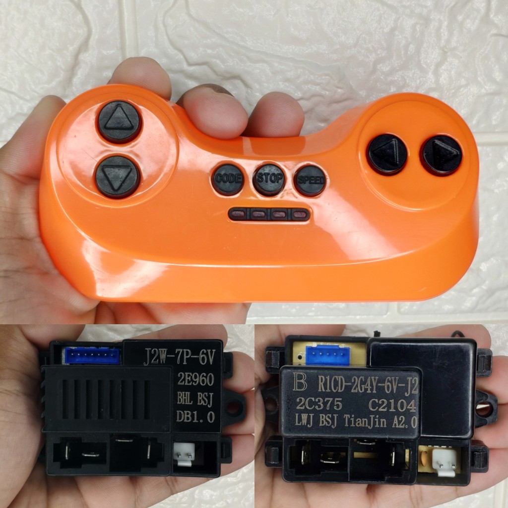 PMB BATTERY RECEIVER 6 VOLT J2W MODUL MAINAN MOBIL ANAK MAINAN MOTOR AKI ANAK REMOT KONTROL KOMPONEN