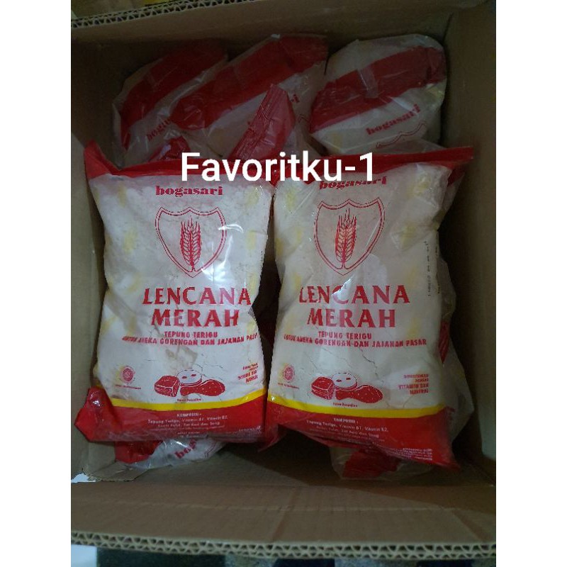 

Tepung Terigu LENCANA MERAH Bogasari 1 kg.Tepung Cocok Utk Gorengan&Jajanan Pasar