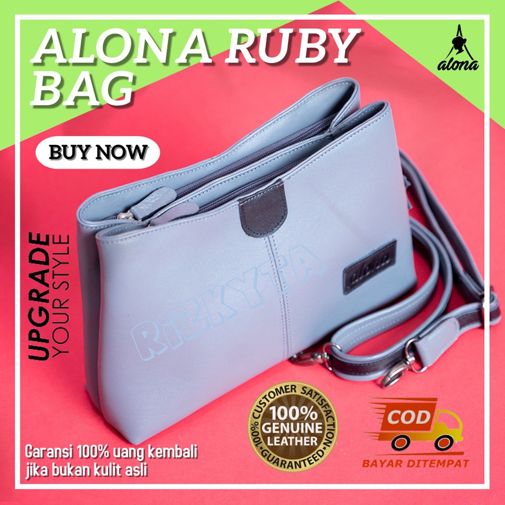 Tas Slempang Dada Slingbag Bahu Selempang Remaja Hp Kulit Asli Fashion Wanita Cewek Kekinian Terbaru