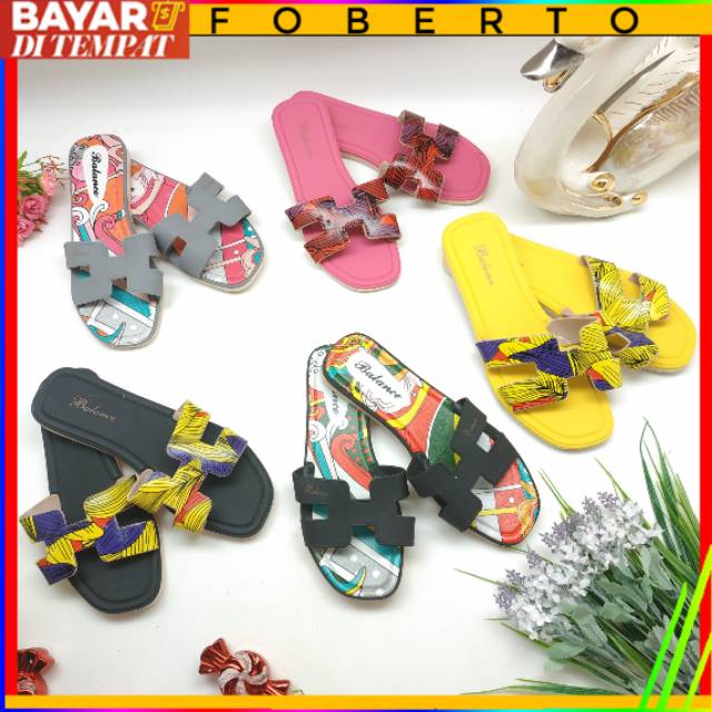 [COD] FOBERTO 1838-X9 SANDAL SELOP SLOP SENDAL JELLY H *ME*S WANITA CEWEK KOREA IMPORT IMPOR