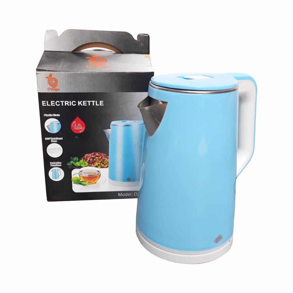 COD Teko Listrik JUMBO 2L Kettle Electric 1500W Pemanas Air Kopi Teh Teko ​Travelling Teko Listrik Termos Pemanas Air Pembuat Kopi Teh Susu DLL 2.5L Electric Kettle