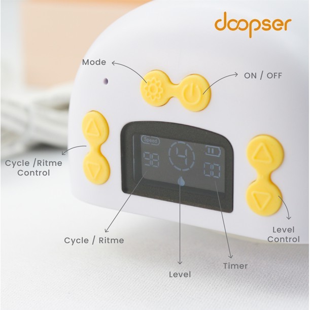 Doopser Portable Wearable Breastpump Single 8010 Pompa Asi Handsfree