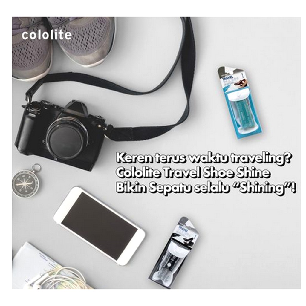 Cololite Travel Shoe Shine Pembersih Sepatu Semir Sepatu Bisa digulung Praktis Travelling Cololite For Pocket Travel Pembersih Sepatu Shoe Cleaner