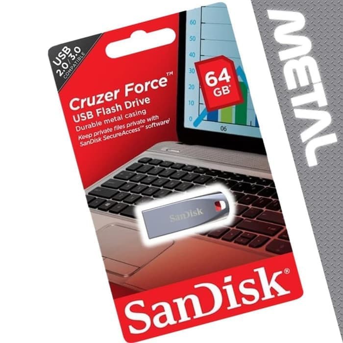 SANDISK FLASH DISK 64GB CRUZER FORCE CZ71 / USB FLASH 64 GB CZ 71