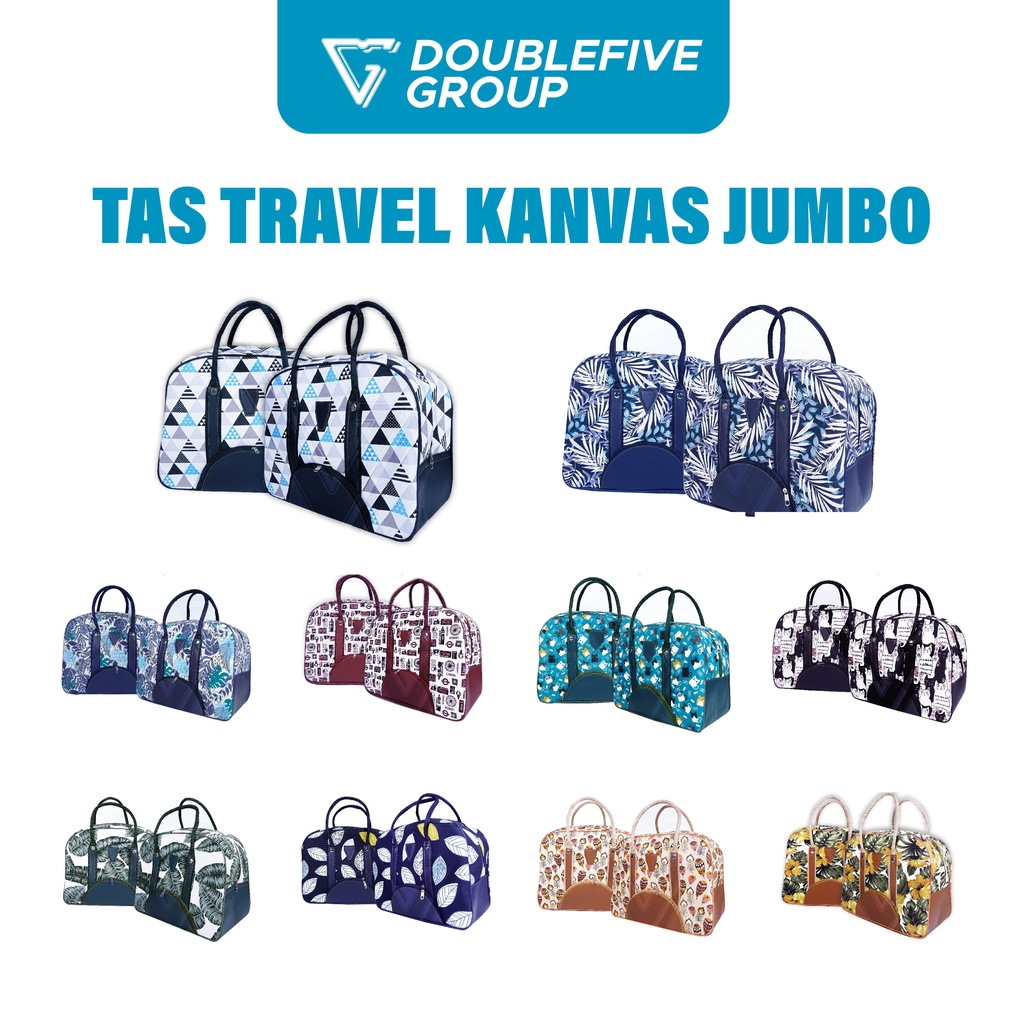 TAS TRAVEL BAG KANVAS MOTIF TERLENGKAP TERMURAH DI JOGJA