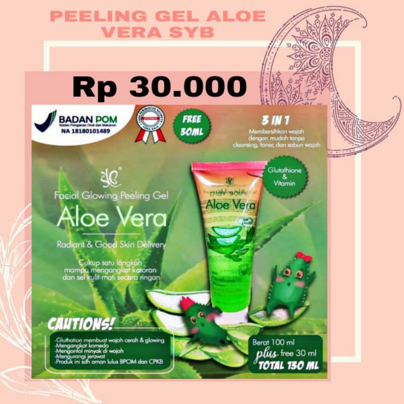 PEELING WAJAH ALOE VERA SYB BPOM