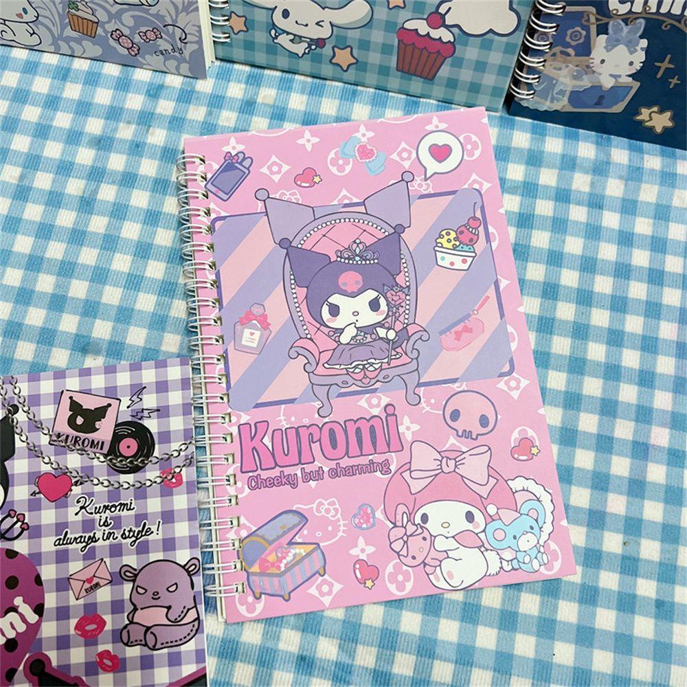 LANFY Office Supplies A5 Notebook Stationery Coil Book Anime Notebook Portable Kuromi Gifts Kids School Supplies Cinnamoroll Diary Coil Notebook