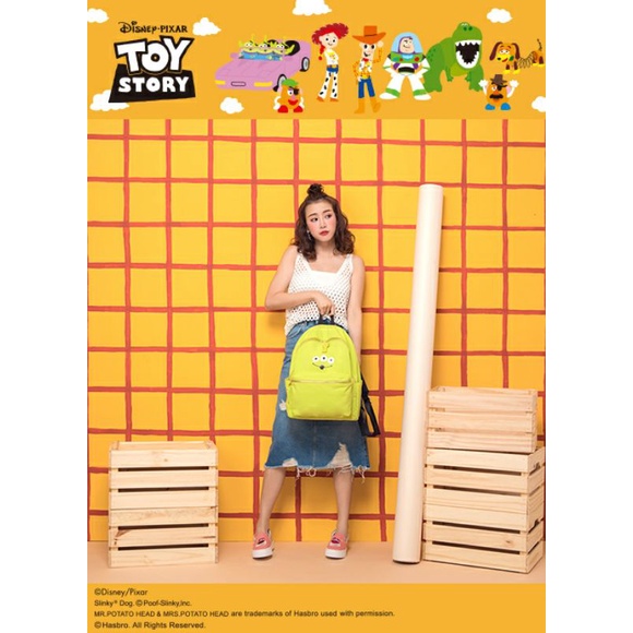 READY STOCK] Gracegift x Disney Backpack/Ransel Alien Little green man