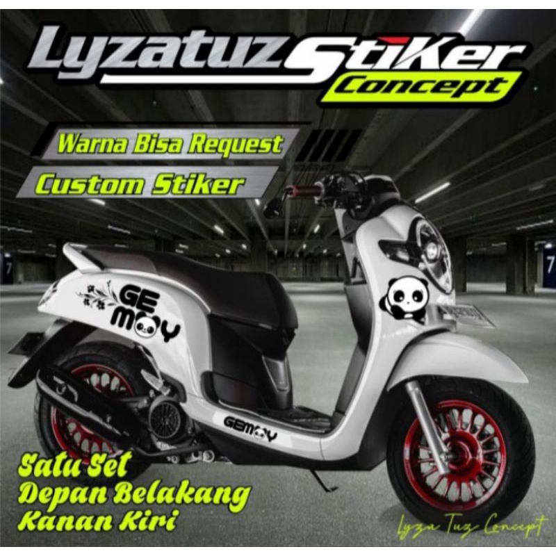 STIKER/STICKER CUTTING SCOOPY GEMOY PANDA LUCU DAN GEMES