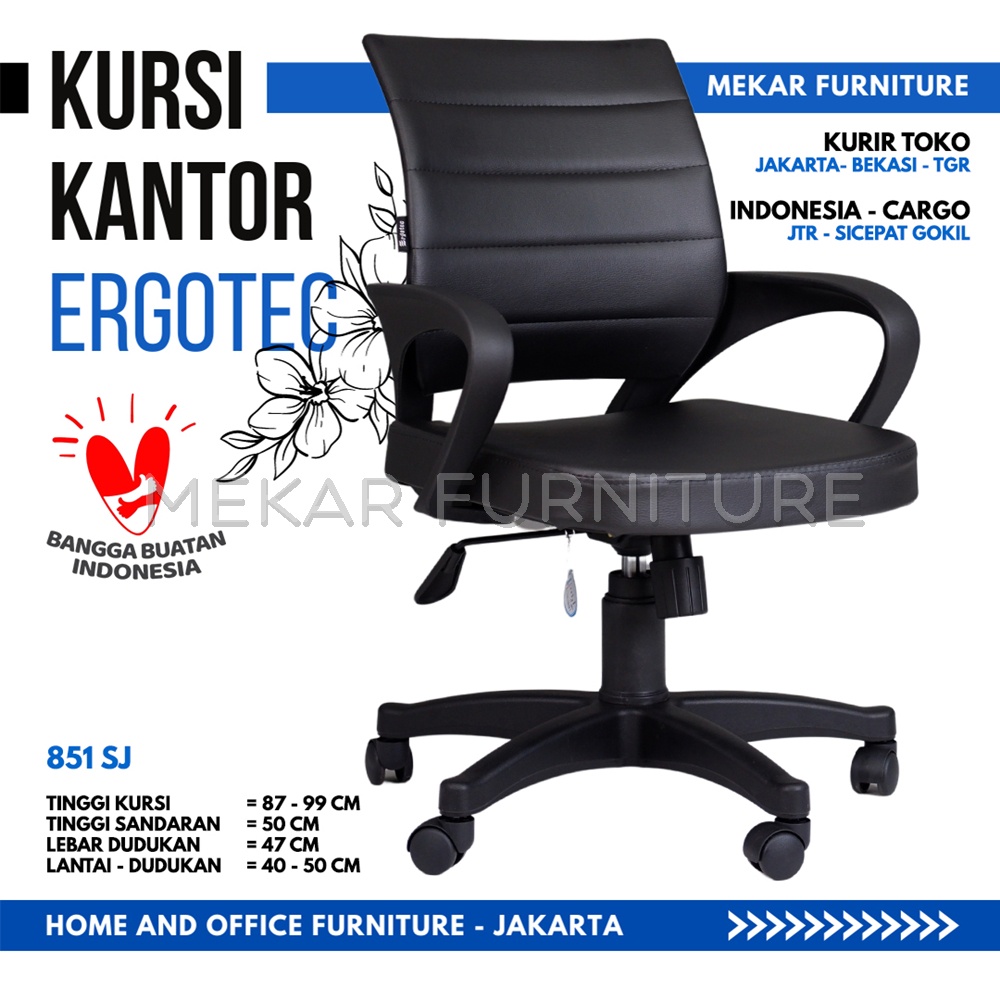 Jual Khusus Cargo Ergotec 851 SJ Kursi Kantor Kursi Kerja Kursi Belajar ...