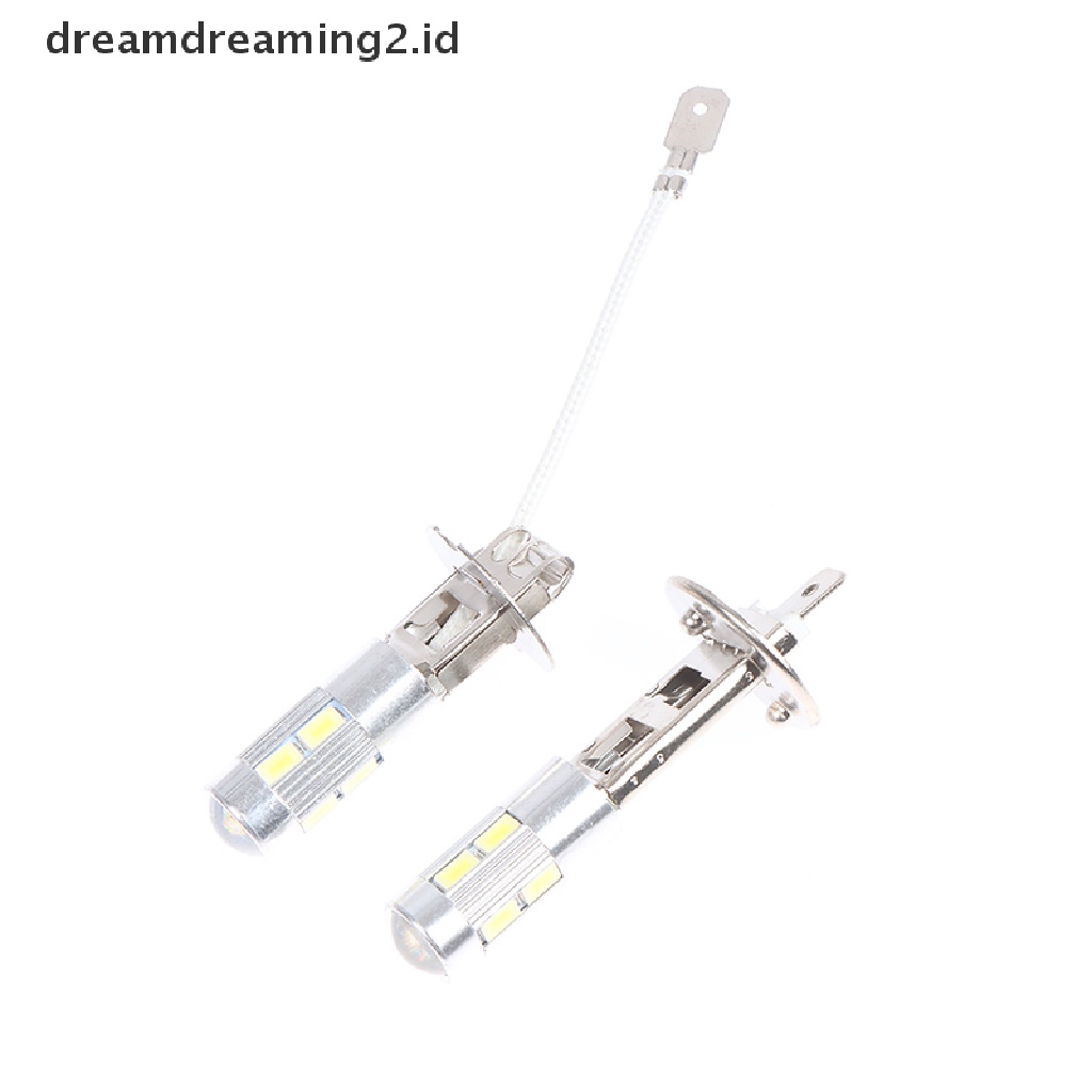 (LIKE) 2 Pcs Lampu Utama Kendaraan Tipe LED H1 H3 12V 5630 6000K DC Anti Kabut