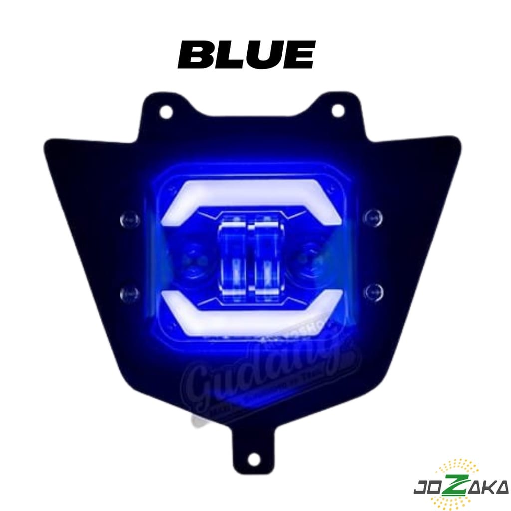 lampu depan Headlamp Reflektor CRF KLX WR155 LED DAYMAKER - frame hitam doff / REFLECTOR DAYMAKER