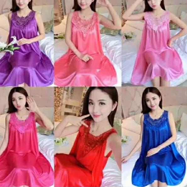 [CRB.19Au22e] DASTER JUMBO SATIN BRUKAT ATAS IMPORT WANITA