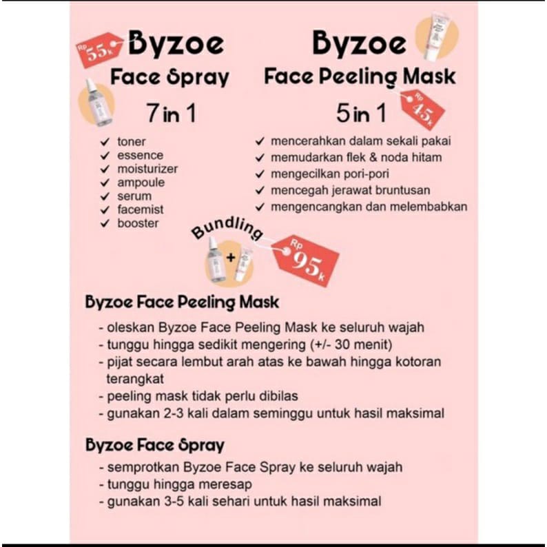 BYZOE 5IN1 FACE PEELING MASK FACE SCRUB / PEELING MASK 5 IN 1 BYZOE