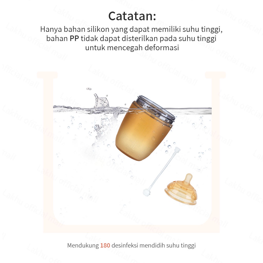 Lakhu PIKO BELLO dengan pegangan botol susu bayi PIKO BELLO/botol susu silikon bayi