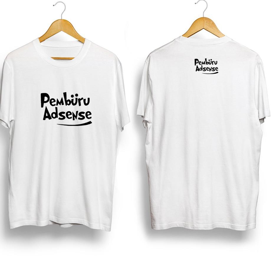 PRODUK Terbaru.. Kaos pemburu adsense google youtube blog vlog Pemburu Adsense + Belakang ๏[-ิ_•ิ]