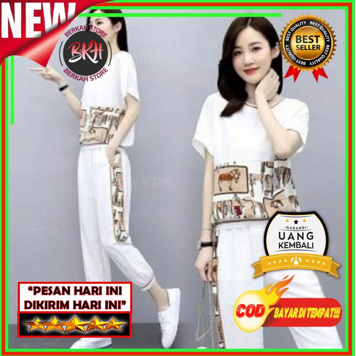 BAJU SETELAN WANITA KEKINIAN TERBARU HIJAB PEREMPUAN REMAJA DEWASA IMPORT MURAH CLASE CEWE KOREA